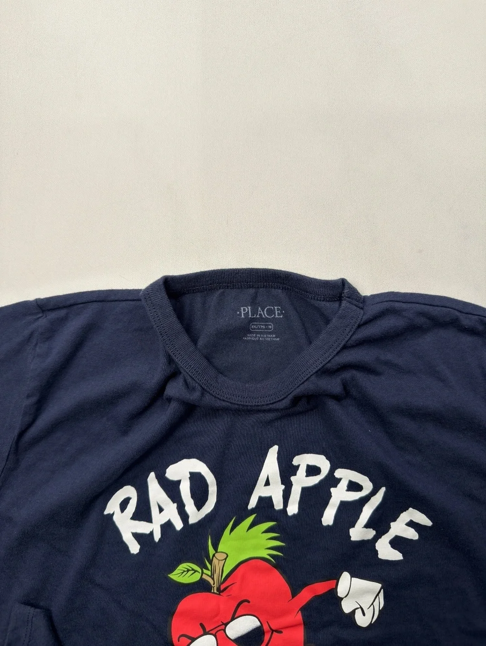 The Children's Place Graphic T-Shirt Navy Rad Apple Skateboard - Boys XXL
